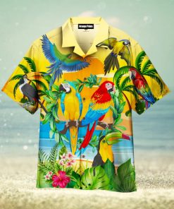 Parrots By The Beach Hawaiian Shirt