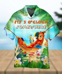 Party Parrot It’s 5 O’clock Somewhere Hawaiian Shirt For Men