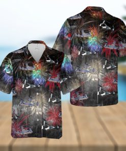 Patriotic Bell Boeing Osprey Art Celebrated on July Hawaiian Shirt