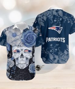 Patriots Hawaiian Shirt Skull Gift For Fan Graphic Print