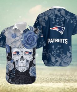Patriots Hawaiian Shirt Skull Gift For Fan Graphic Print