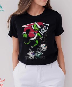 Patriots Merch The Grinch New England Patriots Stomp On NFL Teams Christmas Shirt
