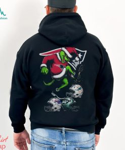 Patriots Merch The Grinch New England Patriots Stomp On NFL Teams Christmas Shirt