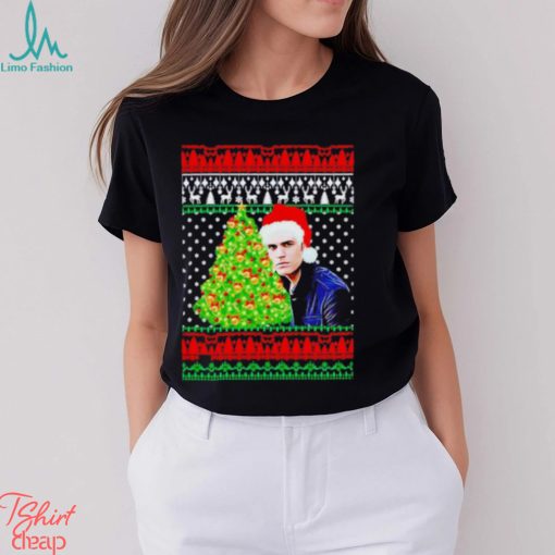 Paul Wesley ugly Christmas shirt