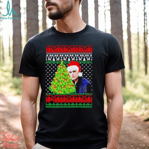 Paul Wesley ugly Christmas shirt