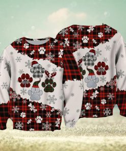 Paws Christmas 3D Ugly Christmas Sweatshirt