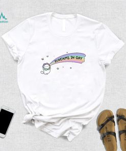 Pawsofpride Screams In Gay T Shirt