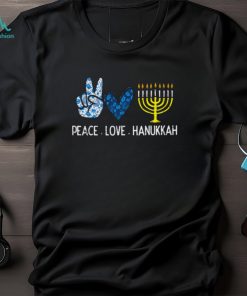 Peace Love Hanukkah Retro Chanukah Jewish Men Kids T shirt