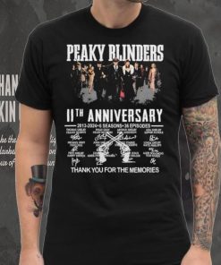 Peaky Blinders 11th Anniversary 2013 2024 6 Seasons 36 Episodes Thank You For The Memories Signatures Shirt