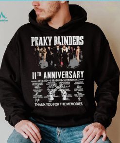 Peaky Blinders 11th Anniversary 2013 2024 6 Seasons 36 Episodes Thank You For The Memories Signatures Shirt