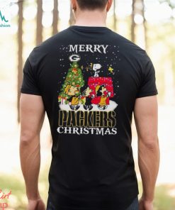 Peanuts Characters Merry Green Bay Packers Christmas Shirt