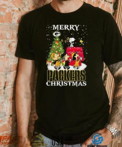 Peanuts Characters Merry Green Bay Packers Christmas Shirt