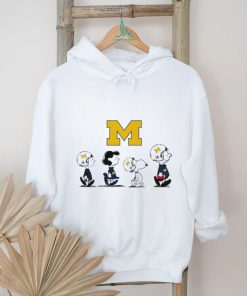Peanuts Characters Waking Michigan Wolverines Football Shirt