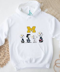 Peanuts Characters Waking Michigan Wolverines Football Shirt