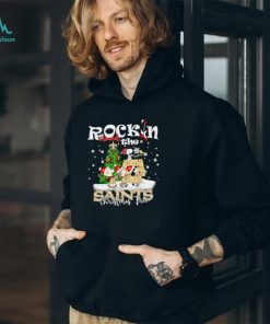 Peanuts NFL New Orleans Saints Rockin Around Christmas Tree shirt