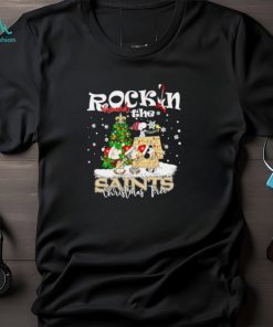 Peanuts NFL New Orleans Saints Rockin Around Christmas Tree shirt