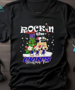 Peanuts NFL New York Giants Rockin Around Christmas Tree shirt, hoodie, sweater, long sleeve and tank top Peanuts NFL New York Giants Rockin Around Christmas Tree shirt