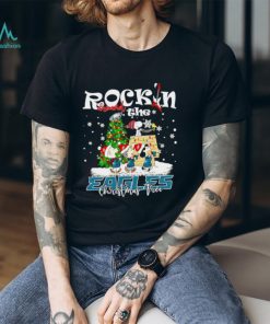 Peanuts NFL Philadelphia Eagles Rockin Around Christmas Tree shirt