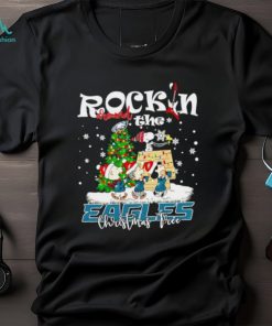 Peanuts NFL Philadelphia Eagles Rockin Around Christmas Tree shirt