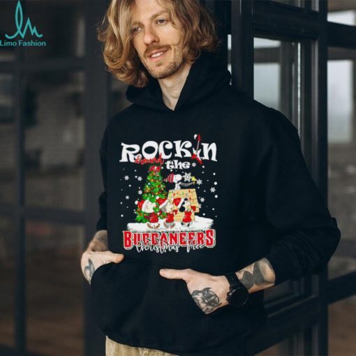 Peanuts NFL Tampa Bay Buccaneers Rockin Around Christmas Tree shirt