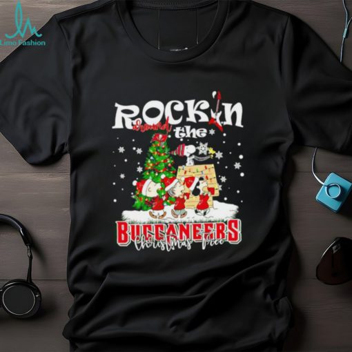 Peanuts NFL Tampa Bay Buccaneers Rockin Around Christmas Tree shirt