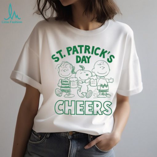 Peanuts Snoopy St. Patrick’s Charlie Brown Cheers T Shirt