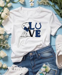 Peanuts Snoopy love Indianapolis Colts shirt