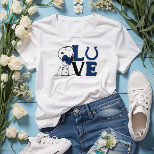 Peanuts Snoopy love Indianapolis Colts shirt