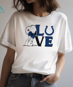 Peanuts Snoopy love Indianapolis Colts shirt