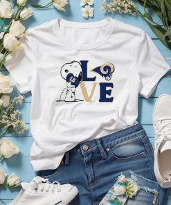 Peanuts Snoopy love Los Angeles Rams shirt