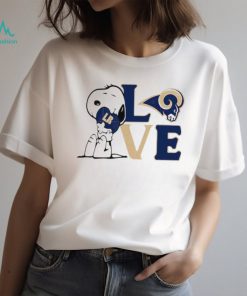 Peanuts Snoopy love Los Angeles Rams shirt