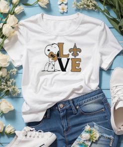 Peanuts Snoopy love New Orleans Saints shirt