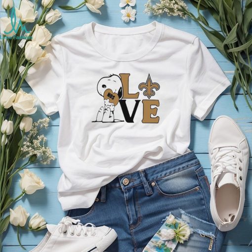 Peanuts Snoopy love New Orleans Saints shirt