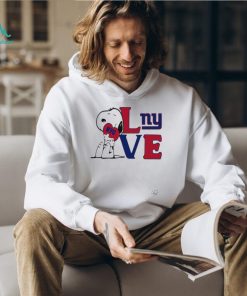 Peanuts Snoopy love New York Giants shirt