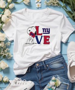 Peanuts Snoopy love New York Giants shirt