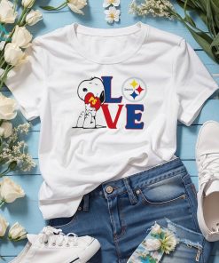 Peanuts Snoopy love Pittsburgh Steelers shirt