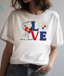 Peanuts Snoopy love Pittsburgh Steelers shirt