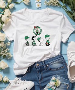 Peanuts characters Boston Celtics shirt