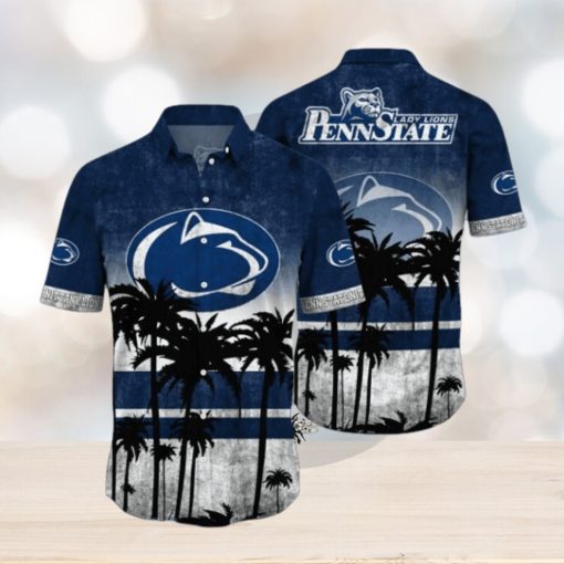 Penn State Nittany Lions Logo Coconut Tropical Hawaiian Shirt Beach Gift For Fans