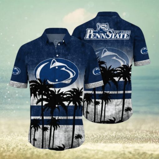 Penn State Nittany Lions Logo Coconut Tropical Hawaiian Shirt Beach Gift For Fans