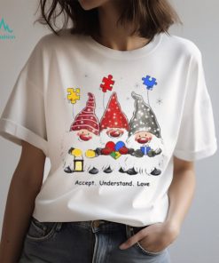 Perfect Accept Understand Love Autism Awareness Christmas Gnome Tshirt