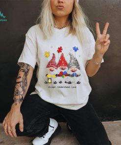 Perfect Accept Understand Love Autism Awareness Christmas Gnome Tshirt