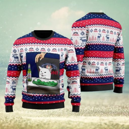 Peroni Beer Cat Meme Customs 3D Printed Ugly Christmas Sweater