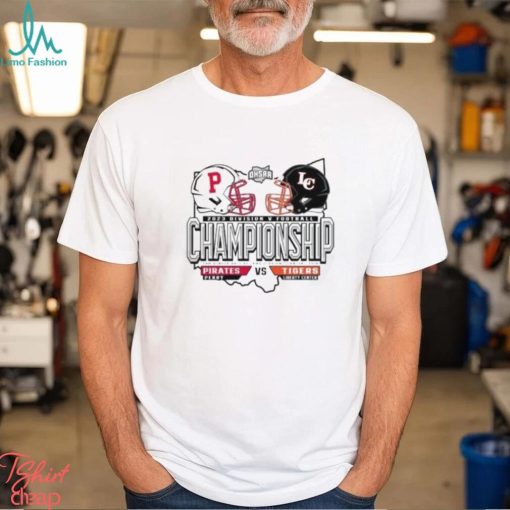 Perry Pirates vs Liberty Center Tigers 2023 Division V Football Championship T Shirt