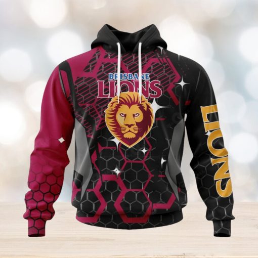 Personalized AFL Brisbane Lions – Specialized Design With MotoCross Syle Hoodie Sweatshirt 3D