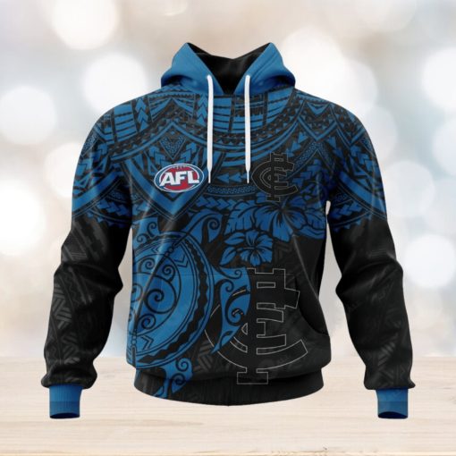 Personalized AFL Carlton Football Club Polynesian Concept Kits Design Hoodie Sweatshirt 3D