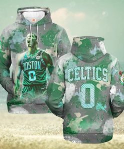 Personalized Boston Celtics Paint Color Design Jogger Hoodie Sweatshirt 3D