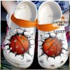 Sport Personalized Fire Baseball Crack Ball Overlays Clog Shoes