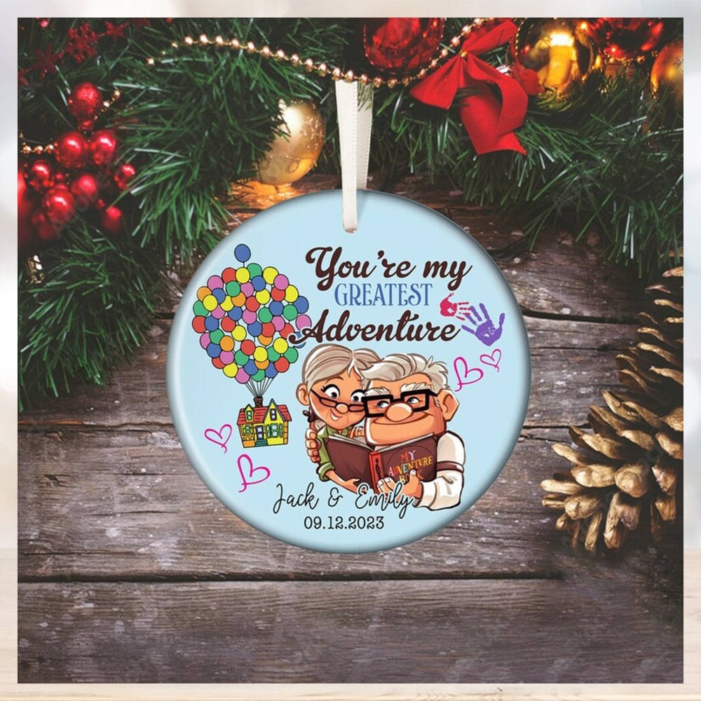 Personalized Carl and Ellie Christmas Ornament Personalized Carl and Ellie Christmas Ornament