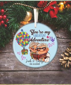 Personalized Carl and Ellie Christmas Ornament